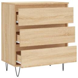Berkfield Home Sideboard Sonoma Oak 60x35x70 cm Engineered Wood in Brown - Size: 60 x 35 x 70 cm - thumbnail 6