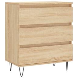 Berkfield Home Sideboard Sonoma Oak 60x35x70 cm Engineered Wood in Brown - Size: 60 x 35 x 70 cm - thumbnail 1