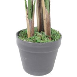 Leaf 130cm Artificial Areca Palm Tree Extra Large with Copper Planter in Green - thumbnail 4