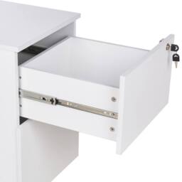 Wyld and Coco White Engineered Wood Mobile 2-Drawer Office Cabinet - thumbnail 7