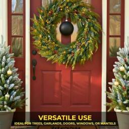 Shatchi 20cm Mat Christmas Bauble - Premium Bauble & Home Décor Ornament in Black - Size: 20 cm - thumbnail 4