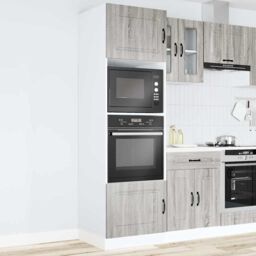 Berkfield Home Oven Cabinets 2 pcs Lucca Grey Sonoma Engineered Wood - thumbnail 3