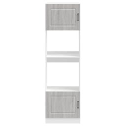 Berkfield Home Oven Cabinets 2 pcs Lucca Grey Sonoma Engineered Wood - thumbnail 4