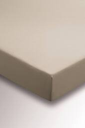 Helena Springfield '4FT Plain Dye' 180TC Fitted Sheet in Stone - Size: Small Double Fitted