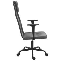 Berkfield Home Office Chair Grey Mesh Fabric & Faux Leather - thumbnail 4