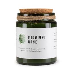 Serenityy Natural Woodwick Soy Candle - Midnight Rose in Green - Size: 0.5m x 1m - thumbnail 1