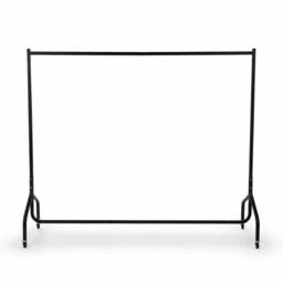 Oypla All Metal Super Heavy Garment Clothes Rail - 6ft in Black - thumbnail 3