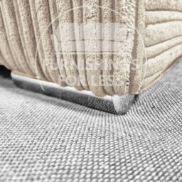 Furnishings For Less UK Delta Large Fabric 2 Seater Sofa With Padded Arms Jumbo Cord in Cream - thumbnail 3