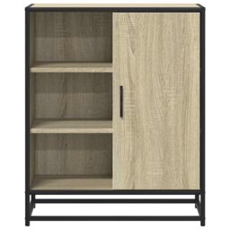 Berkfield Home Sideboard Sonoma Oak 62x35x76 cm Engineered Wood in Brown - Size: 62 x 35 x 76 cm - thumbnail 4