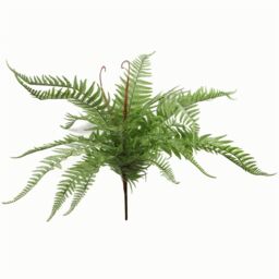 Leaf 60cm Artificial Bushy Dixie Wood Fern Light Green Plant - thumbnail 1