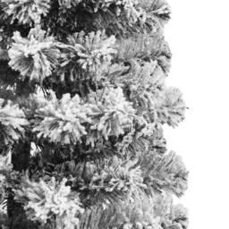 Berkfield Home Beautiful Artificial Hinged Christmas Tree with Flocked Snow 150 cm in White - thumbnail 5