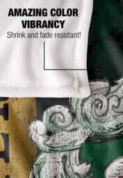 Warner Brothers Harry Potter House Crest Slytherin Blanket 152 x 127 cm in White - thumbnail 4