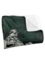 Warner Brothers Harry Potter House Crest Slytherin Blanket 152 x 127 cm in White - thumbnail 3