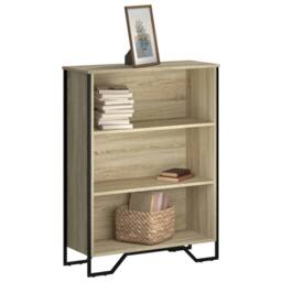 Berkfield Home Bookcase Sonoma Oak 80x31x106 cm Engineered Wood in Light Brown - Size: 80 x 31 x 106 cm - thumbnail 2