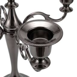 Levede Candle Holder 5 Arm Candelabra Candlestick Stand Centerpiece in Black - thumbnail 5