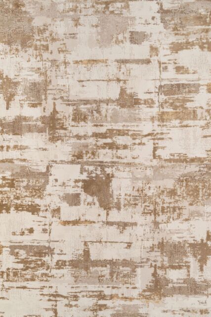 Kukoon Contemporary Abstract Soft Pile Area Rug Taupe Beige Living Room Décor - Size: 70 cm x 240 cm - image 1