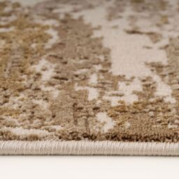 Kukoon Contemporary Abstract Soft Pile Area Rug Taupe Beige Living Room Décor - Size: 70 cm x 240 cm - thumbnail 8