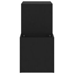 Berkfield Home Hall Shoe Cabinet Black 105x35.5x70 cm Engineered Wood - thumbnail 6