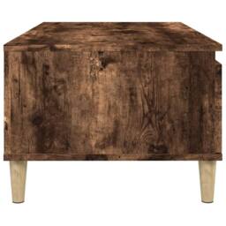 Berkfield Home Decorative Coffee Table Smoked Oak 90x50x36.5 cm Engineered Wood in Brown - thumbnail 8