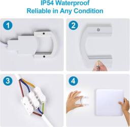 Goeco LED Ceiling Light 36W 6500K for Bathroom Kitchen Living Room Bedroom in White - thumbnail 9