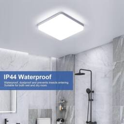 Goeco LED Ceiling Light 36W 6500K for Bathroom Kitchen Living Room Bedroom in White - thumbnail 4