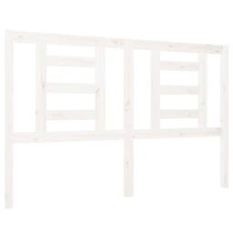 Berkfield Home Beautiful Bed Headboard White 126x4x100 cm Solid Wood Pine - Size: 126 x 4 x 100 cm - thumbnail 3