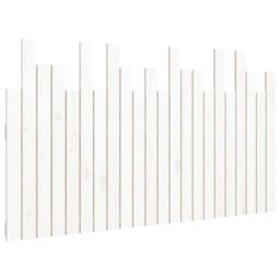 Berkfield Home Wall Headboard White 140x3x80 cm Solid Wood Pine - Size: 140 x 3 x 80 cm - thumbnail 2