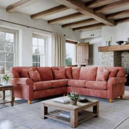 The Great Sofa Company Flora 2 Corner 2 Sofa Glory Deep Terra in Terracotta - thumbnail 1