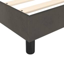 Berkfield Home Box Spring Bed Frame Dark Grey 180x200 cm Super King Velvet - thumbnail 7
