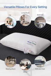 Living and Home Breathable Anti-Collapse Pillow in White - thumbnail 6