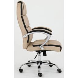 EONLION BEIGE Executive Office Chair Swivel Plush Computer - Size: 100 cm - thumbnail 4