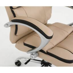 EONLION BEIGE Executive Office Chair Swivel Plush Computer - Size: 100 cm - thumbnail 3