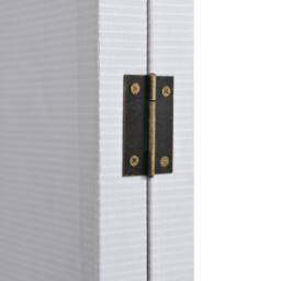 Berkfield Home White Folding Room Divider 200x170 cm New York by Day Black & White