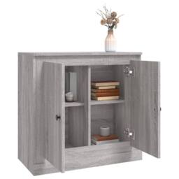 Berkfield Home Sideboard Grey Sonoma 70x35.5x67.5 cm Engineered Wood - thumbnail 5