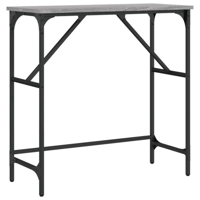 Berkfield Home Console Table Grey Sonoma 75x32x75 cm Engineered Wood - Size: 75 x 32 x 75 cm - image 1