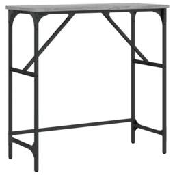 Berkfield Home Console Table Grey Sonoma 75x32x75 cm Engineered Wood - Size: 75 x 32 x 75 cm