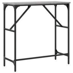 Berkfield Home Console Table Grey Sonoma 75x32x75 cm Engineered Wood - Size: 75 x 32 x 75 cm - thumbnail 6