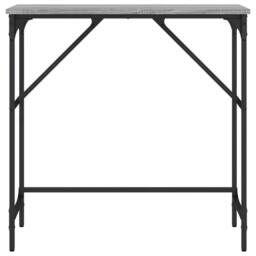 Berkfield Home Console Table Grey Sonoma 75x32x75 cm Engineered Wood - Size: 75 x 32 x 75 cm - thumbnail 4