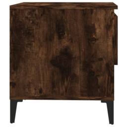 Berkfield Home Side Tables 2 pcs Smoked Oak 50x46x50 cm Engineered Wood in Brown - Size: 50 x 46 x 50 cm - thumbnail 9