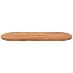Berkfield Home Table Top 100x40x3.8 cm Oval Solid Wood Acacia in Brown - thumbnail 4