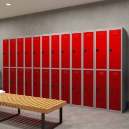 Phoenix Safe Company Personal locker in Red with Combination Lock, PL1233GRC, 68L - Size: 180 cm x 100 cm - thumbnail 6