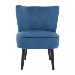 Orsina Regents Park Velvet Chair in Blue - thumbnail 2