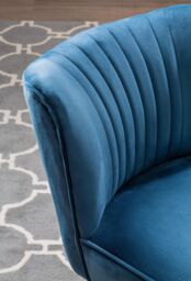 Orsina Regents Park Velvet Chair in Blue - thumbnail 6