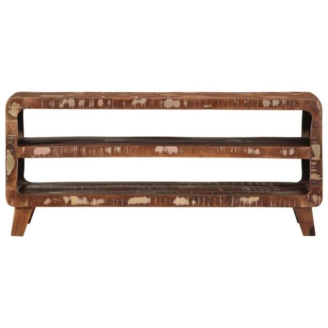 Berkfield Home TV Cabinet 105x46x32 cm Solid Wood Reclaimed in Brown - Size: 105 x 46 x 32 cm - image 1