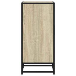 Berkfield Home Sideboard Sonoma Oak 35.5x35x76 cm Engineered Wood & Metal in Brown - thumbnail 6