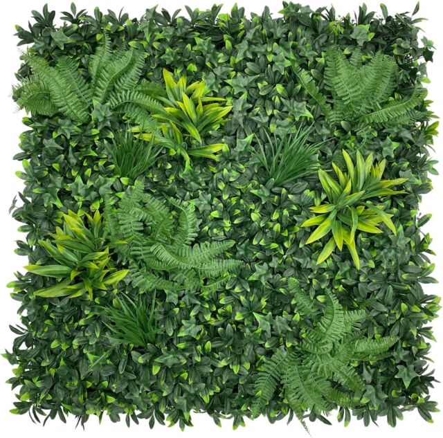 AKA Artificial Living Wall Panels Green Plant Flower Foliage 1m x 1m - Size: 100 cm x 100 cm