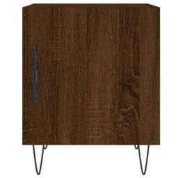 Berkfield Home Modern Bedside Cabinets 2 pcs Brown Oak 40x40x50 cm Engineered Wood - Size: 40 x 40 x 50 cm - thumbnail 6