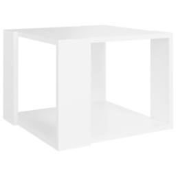 Berkfield Home Coffee Table White 40x40x30 cm Engineered Wood - Size: 40 x 40 x 30 cm - thumbnail 1