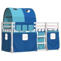 Berkfield Home Bunk Bed without Mattress Blue 90x200 cm Solid Wood Pine - thumbnail 3