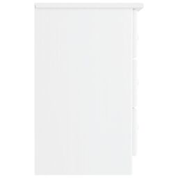 Berkfield Home Bedside Cabinet ALTA White 41x35x55 cm Solid Wood Pine - Size: 41 x 35 x 55 cm - thumbnail 5